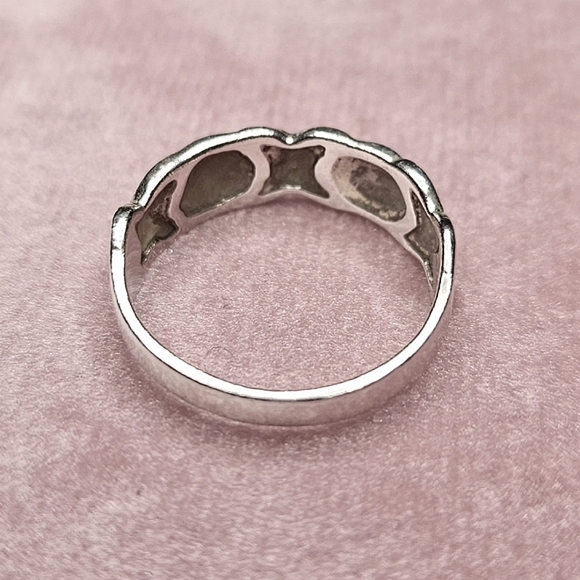 Vintage Sterling Silver Ring Signed "NF," 925 Size 7 - Picture 6 of 7